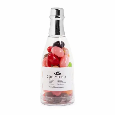 Champagne Bottle with Jelly Belly - Custom Shot Glass Now
