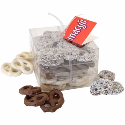 3 Way Pretzel Stack Acetate Tower - TRB801 - Custom Shot Glass Now
