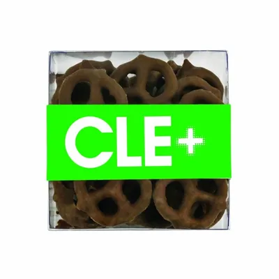 Square Acetates - Milk Chocolate Mini Pretzels - Custom Shot Glass Now
