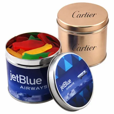 Round Tin with Swedish Fish - SBF4100 - Custom Shot Glass Now