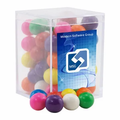 Acrylic Box with Gumballs - Small - Custom Shot Glass Now