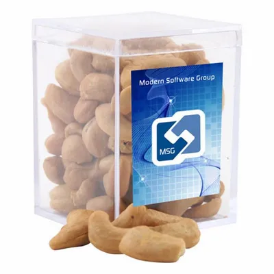 Acrylic Box with Cashews - Small - Custom Shot Glass Now