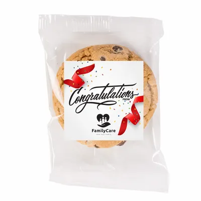 Fresh Beginnings Individually Wrapped Chocolate Chip Cookie - Custom Shot Glass Now