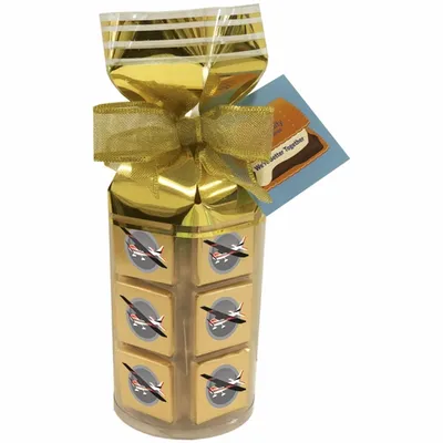 Thirty Six Piece Chocolate Foiled Square Gift Bag - Custom Shot Glass Now