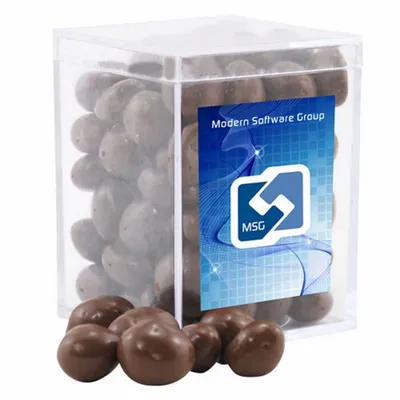 Acrylic Box with Choc Covered Peanuts - Small - Custom Shot Glass Now