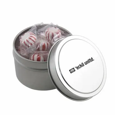 Round Tin with Starlight Peppermints - SBF3100 - Custom Shot Glass Now