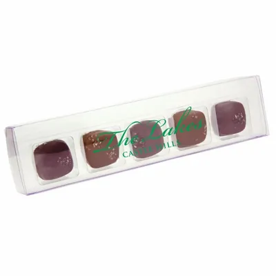 Acetate Sticks with Sea Salt Caramels - Custom Shot Glass Now