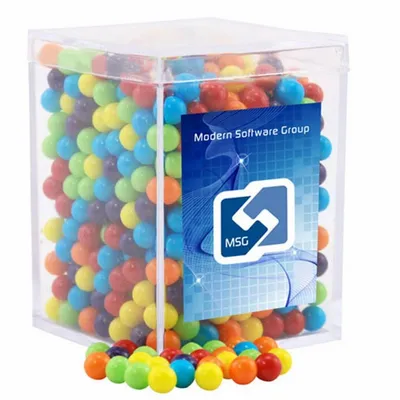 Acrylic Box with Mini Jawbreakers - Small - Custom Shot Glass Now