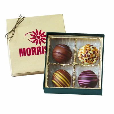 Truffle Gift Box with 4 Truffles - Custom Shot Glass Now