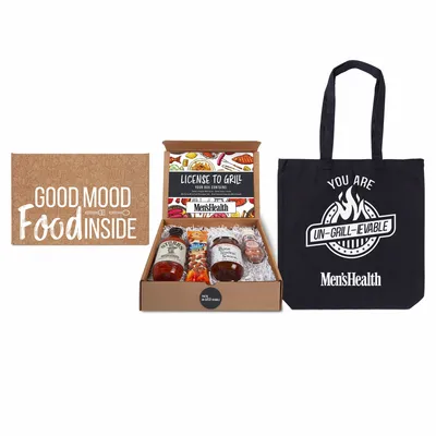 License to Grill - BBQ Gourmet Kit with Tote - Custom Shot Glass Now