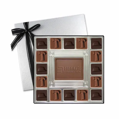 Custom Chocolate Squares Gift Box (13 1/2oz.) - Custom Shot Glass Now