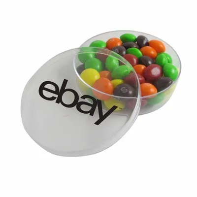 Small Round Acrylic with Skittles - Custom Shot Glass Now