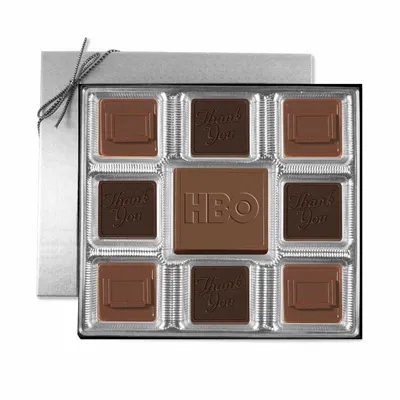 Custom Chocolate Squares Gift Box (6 oz.) - Custom Shot Glass Now