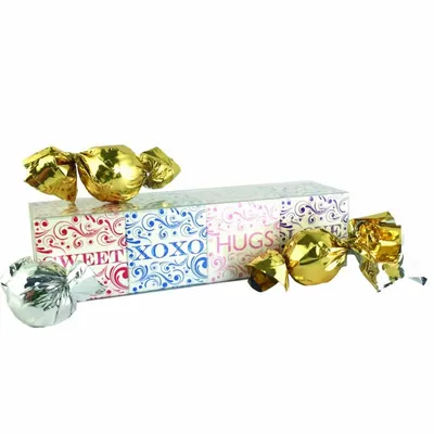 4 Cube Acetate Gift Box with Truffles - Custom Shot Glass Now