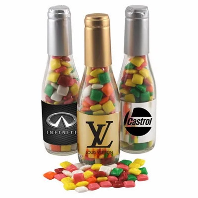Champagne Bottle w/ Mini Chicklets 8" - Custom Shot Glass Now