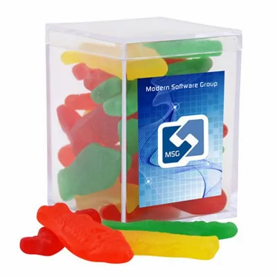 Acrylic Box with Swedish Fish - Small - Custom Shot Glass Now