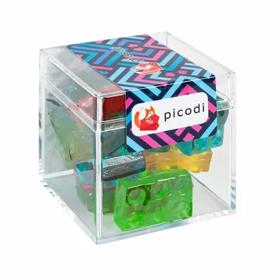 Clever Candy Sweet Boxes with Gummy 3D Blocks - Custom Shot Glass Now
