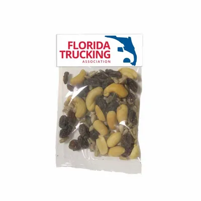 Small Header Bags - Raisin Nut Trail Mix - Custom Shot Glass Now