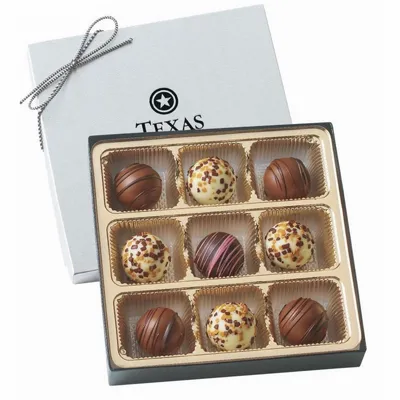 Truffle Gift Box with 9 Truffles - Custom Shot Glass Now