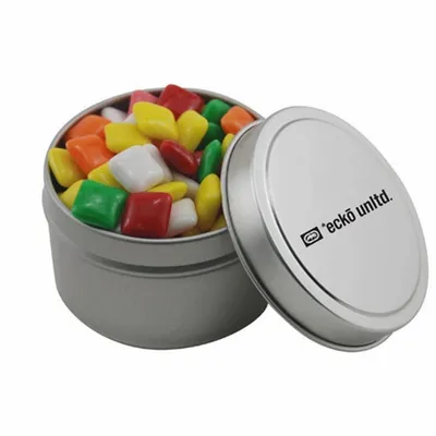 Round Tin with Mini Chicklets - SBF3100 - Custom Shot Glass Now