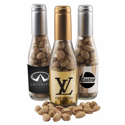 Champagne Bottle w/ Pistachios 8" - Custom Shot Glass Now