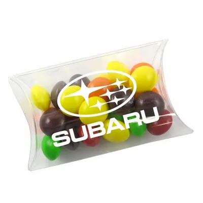 Small Pillow Acetate Box with Skittles - Custom Shot Glass Now
