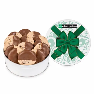 Fresh Beginnings Dipped Chocolate Chip Cookie Tin - Custom Shot Glass Now