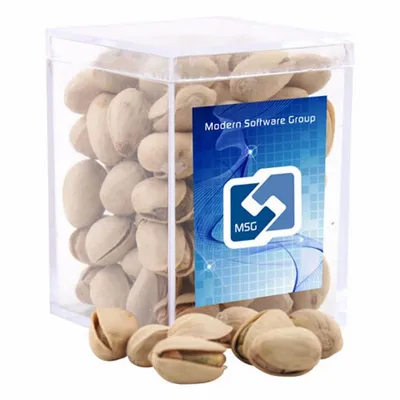 Acrylic Box with Pistachios - Small - Custom Shot Glass Now