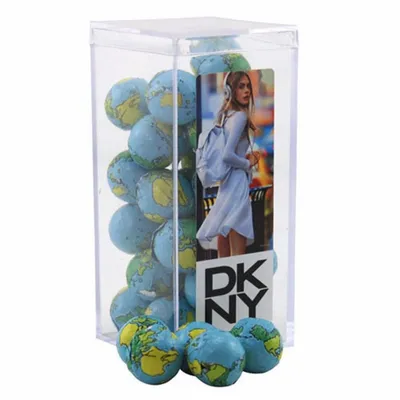 Acrylic Box with Chocolate Globes - Medium - Custom Shot Glass Now