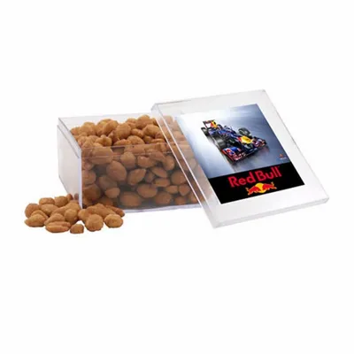 Acrylic Box with Honey Roasted Peanuts - Large - Custom Shot Glass Now