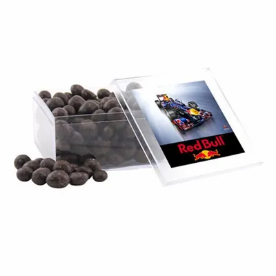 Acrylic Box with Choc Espresso Beans - Large - Custom Shot Glass Now