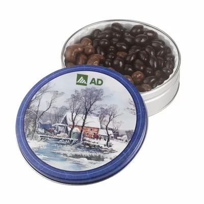 Glad Tidings Tins - Dark Choc Almonds & Milk Choc Cashews - Custom Shot Glass Now