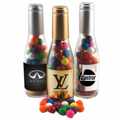 Champagne Bottle with Gumballs 8" - Custom Shot Glass Now