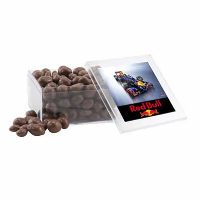Acrylic Box with Choc Covered Peanuts - Large - Custom Shot Glass Now