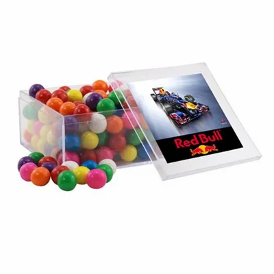 Acrylic Box with Gumballs - Large - Custom Shot Glass Now