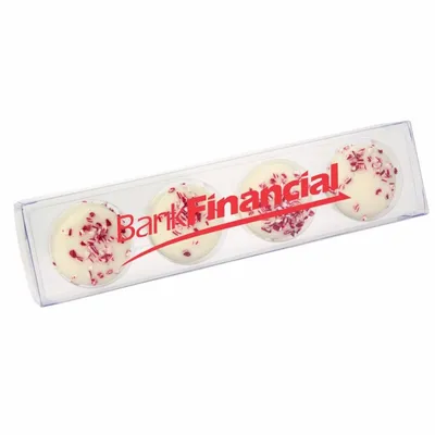Acetate Sticks with Peppermint Sandwich Cookies - Custom Shot Glass Now