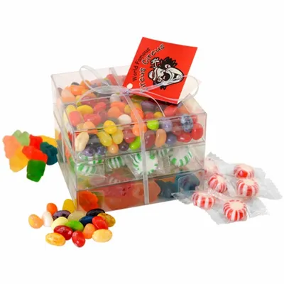 3 Way Candy Stack Acetate Tower - TRB802 - Custom Shot Glass Now