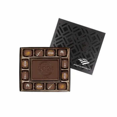 Here's to the New Year Chocolate Delight Gift Box - Custom Shot Glass Now