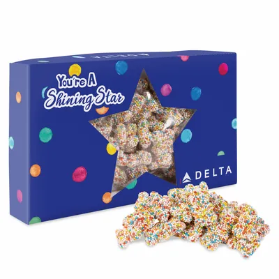 You're a Star Die Cut Box with Gummy Crispy Crunch Bears - Custom Shot Glass Now