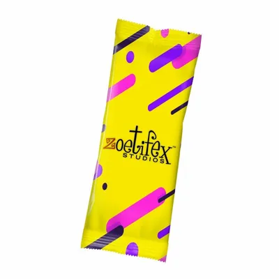Full Color Tube DigiBag™ with Milk Chocolate Cashews - Custom Shot Glass Now