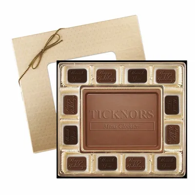 Small Custom Chocolate Delight Gift Box 7" - Custom Shot Glass Now