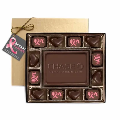 Hope, Love, Cure Chocolate Box - Custom Shot Glass Now