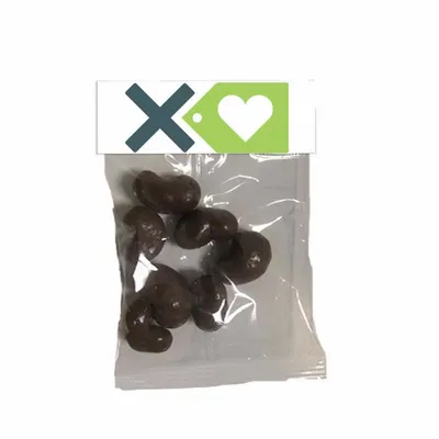 Small Header Bags - Milk Chocolate Cashews - Custom Shot Glass Now