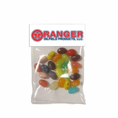 Small Header Bags - Gourmet Jelly Beans - Custom Shot Glass Now