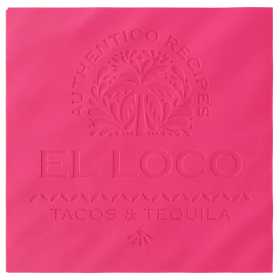 Custom Debossed Dinner Napkin - Custom Shot Glass Now