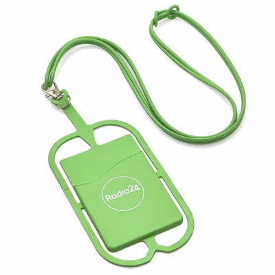 Lanyard Silicone Phone Wallet Holder - Custom Shot Glass Now