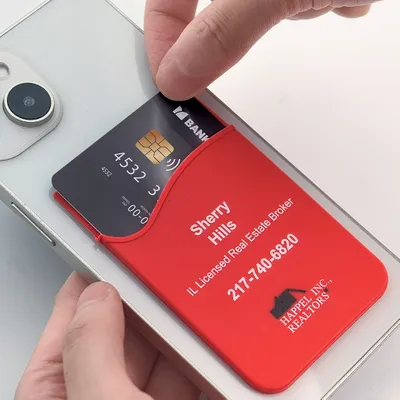 Silicone Phone Wallet Card Holder - Custom Shot Glass Now