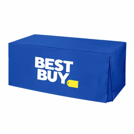 Pleated Corner Table Covers - Custom Shot Glass Now