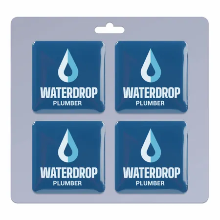 4 pack_Square Lapel Pin 1.25 inch - Custom Shot Glass Now