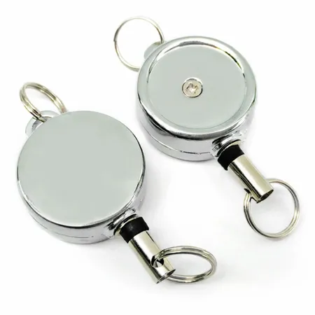 Silver Reel Keychain Silver Reel Keychain - Custom Shot Glass Now